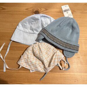 Jacadi winter hat sun hat 6 months baby bundle NWT JW